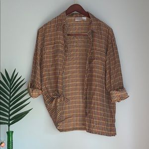 Vintage 100% Silk Button Down Blouse